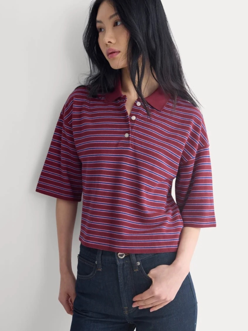 Everlane Pique Boxy Polo